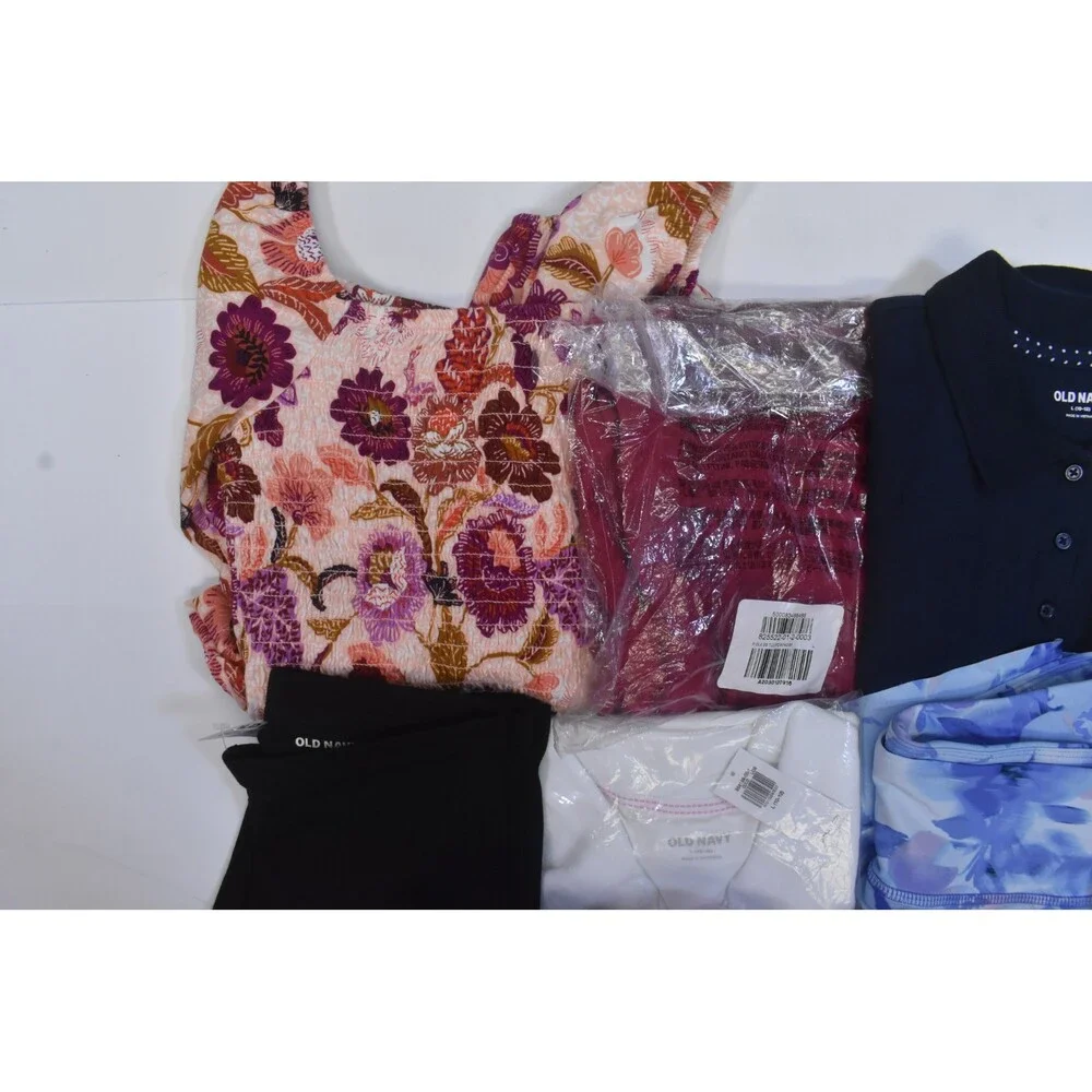 Old Navy Bulk Lot Of 10 Girls Size Large 10/12 Mixed Season Tops Bottoms Shorts